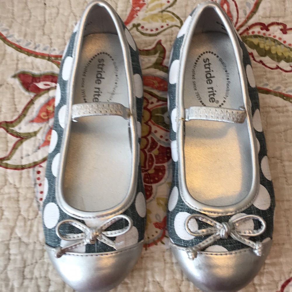 Polkadot stride rite shoes size 10